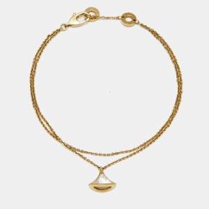 Bvlgari Divas' Dream Mother of Pearl 18k Yellow Gold Charm Bracelet ML