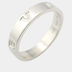 Bvlgari B.Zero1 18K White Gold Band Ring EU 54
