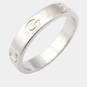 Bvlgari B.Zero1 18K White Gold Band Ring EU 51