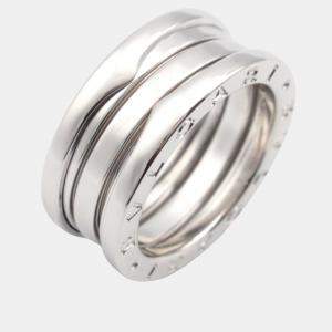 Bvlgari B.Zero1 18K White Gold Band Ring EU 51