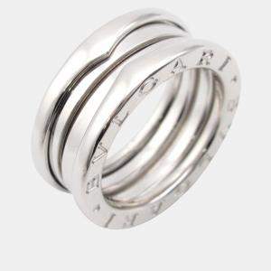 Bvlgari B.Zero1 18K White Gold Band Ring EU 52