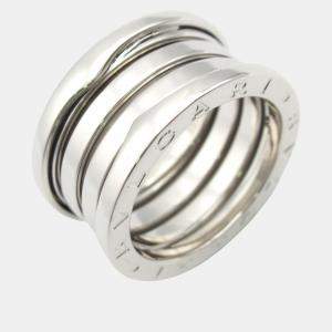 Bvlgari B.Zero1 18K White Gold Band Ring EU 53
