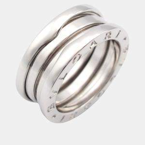 Bvlgari B.Zero1 18K White Gold Band Ring EU 50