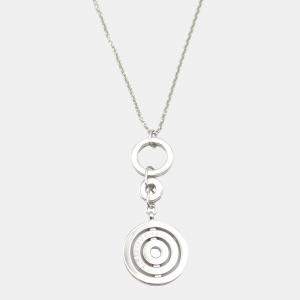 Bvlgari Cerchi Astrale 18K White Gold Pendant Necklace
