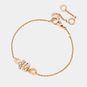 Bvlgari 18K Yellow, White, Rose Gold B.Zero1 Element Bracelet 