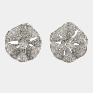 Bvlgari Divas' Dream Divissima 18K White Gold 1.05ctw Diamond Earrings