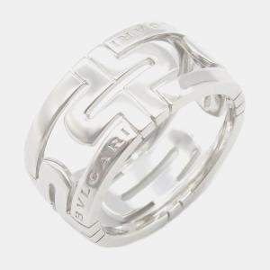 Bvlgari Parentesi 18K White Gold Band Ring EU 62