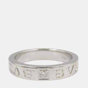 Pre Owned Bvlgari B.Zero1 White Gold, Diamond Ring EU 53