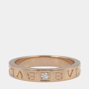 Bvlgari B.Zero1 18K Rose Gold, Diamond Ring EU 59