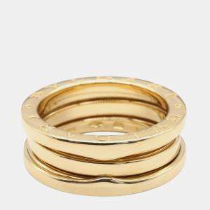 Bvlgari B.Zero1 18K Yellow Gold 2-Band Ring EU 55