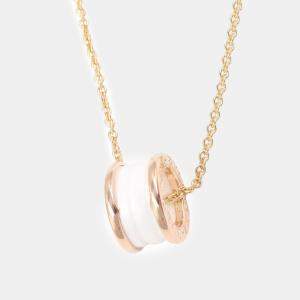 Bvlgari B.Zero1 18K Rose Gold, Ceramic Necklace