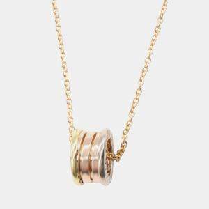Pre Owned Bvlgari B.Zero1 18K Yellow, Rose, White Gold Necklace