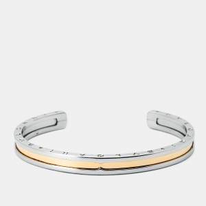 Pre Owned Bvlgari B.Zero1 18k  Rose Gold Stainless Steel Bracelet S