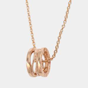 Pre Owned Bvlgari B.zero1 Design Legend 18K Rose Gold Pendant Necklace
