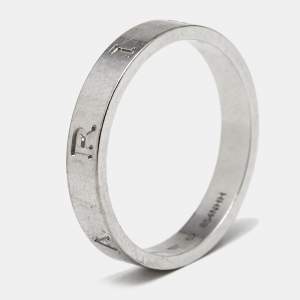 Pre Owned Bvlgari BZero1 18k White Gold Ring Size 62