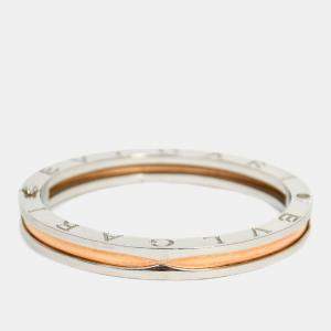 مملوكة مسبقًا سوار بلغاري بي. زيرو1 فولاذ مقاوم للصدأ وذهب أصفر عيار 18