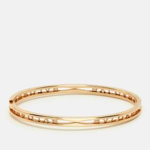 مملوكة مسبقًا سوار بلغاري بي. زيرو 1 ذهب وردي عيار 18 مقاس متوسط/كبير - ميديوم/لارج