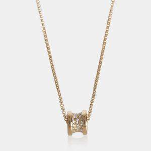 مملوكة مسبقًا Bvlgari B.Zero1 18K Yellow Gold, Diamond Necklace