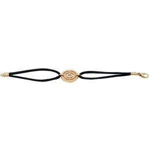 Bvlgari Astrale 18K Yellow Gold Black Cord Bracelet