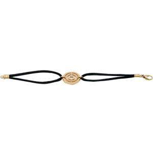 Bvlgari Astrale 18K Yellow Gold Black Cord Bracelet