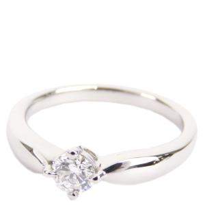 Bvlgari Dedicata a Venezia Silver PT950 Diamond Ring Size 52