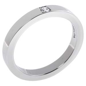 Bvlgari MarryMe Diamond Platinum Wedding Band Ring Size 52