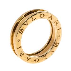 Pre Owned Bvlgari B.zero1 18K Yellow Gold One-Band Ring Size 51