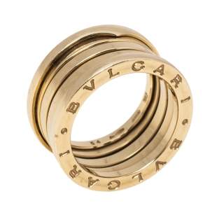 Bvlgari B.Zero1 18K Yellow Gold 4-Band Ring Size 54