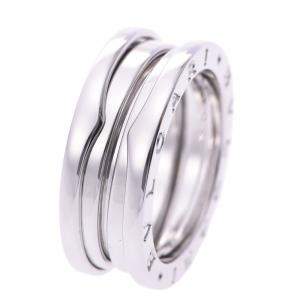 Bvlgari B.Zero1 1-Band 18K White Gold Ring Size EU 53