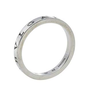 Pre Owned Bvlgari Bvlgari Platinum Band Ring Size 62