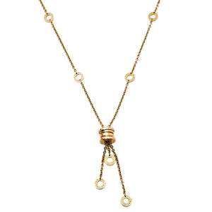 Pre Owned Bvlgari B.Zero1 18K Yellow Gold Station Necklace