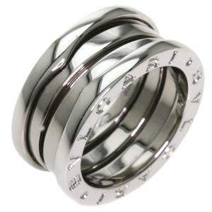 Pre Owned Bvlgari B.Zero1 3-Band 18K White Gold Ring Size EU 48