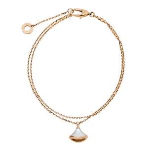 Bvlgari Divas' Dream Mother of Pearl 18K Rose Gold Bracelet M/L
