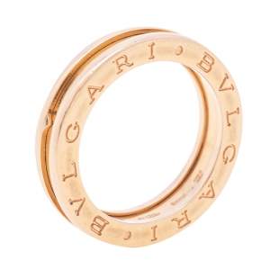 Bvlgari B.Zero1 18k Rose Gold 1-Band Ring Size 54 