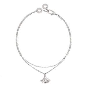 Bvlgari Divas' Dream Diamond 18k White Gold Charm Bracelet S/M
