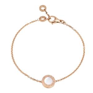 Bvlgari Bvlgari Mother of Pearl Carnelian 18K Rose Gold Bracelet M/L