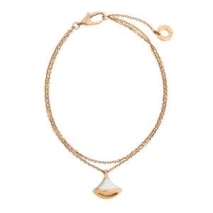 Bvlgari Divas' Dream Mother of Pearl 18K Rose Gold Bracelet SM 