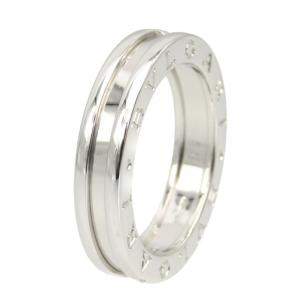 Pre Owned Bvlgari B.Zero1 1-Band 18K White Gold Ring EU 58