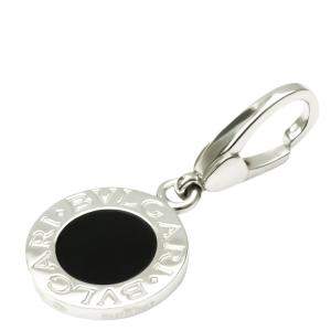 Pre Owned Bvlgari Bvlgari 18K White Gold Onyx Charms and Pendants