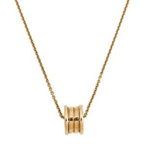 Bvlgari B.Zero1 18K Rose Gold Small Round Pendant Necklace