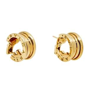 Bvlgari B.Zero1 18k Yellow Gold Hoop Earrings