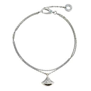 Bvlgari Divas' Dream Diamonds 18k White Gold Charm Bracelet SM