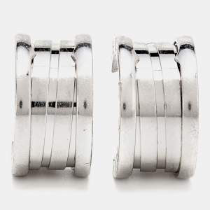 Bvlgari B.Zero1 18K White Gold Hoop Earrings