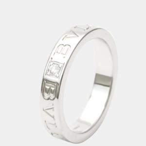 Bvlgari Bvlgari 18K White Gold Diamond Ring EU 53