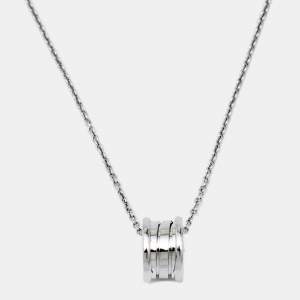Bvlgari B.Zero1 18k White Gold Pendant Necklace