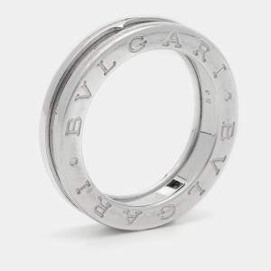 Bvlgari B.Zero1 18k White Gold 1-Band Ring Size 53