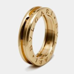 Bvlgari B.Zero1 18K Yellow Gold 1 Band Ring Size 52
