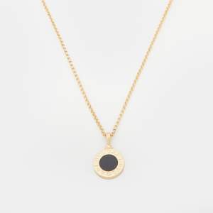 Bvlgari Bvlgari Onyx 18k Yellow Gold Pendant Necklace