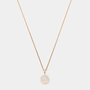 Bvlgari Bvlgari Mother of Pearl 18k Rose Gold Pendant Necklace