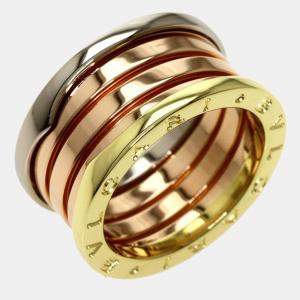Bvlgari B-zero1 B zero one 4 band 55 Perfect Mystique Ring K18 Pink Gold K18YG K18WG Women's